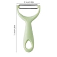 thumbnail image 3 of Stainless Steel Potato Peeler & Fruit Knife, 13.5cm Mint Green Flexible Blades for Effortless Peeling of Vegetables and Fruits, Comfort-Grip Kitchen Scraper Tool, 3 of 5