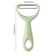 thumbnail image 3 of Cuchillo pelador de acero inoxidable, pelador de patatas, raspador verde menta flexible • Herramienta multifuncional para frutas y verduras • Agarre cómodo 13,5x6,5 cm, 3 of 6