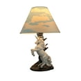 thumbnail image 1 of Lampe de Table Blanche avec Abat-Jour Imprimé Nuage, 1 of 5