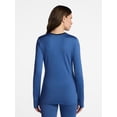 thumbnail image 3 of ClimateRight by Cuddl Duds Women's Warm Plush Warmth Thermal Crewneck Base Layer Top, Sizes XS-4X, 3 of 7