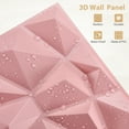 thumbnail image 2 of FLOLEOPA Pink 11.8 in x 11.8 in Decorative Wall Panels, 30 Pieces, 2 of 6