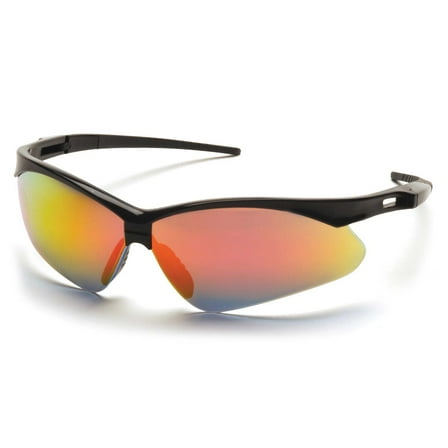Black Frame/Ice Orange Mirror Lens with Black Cord