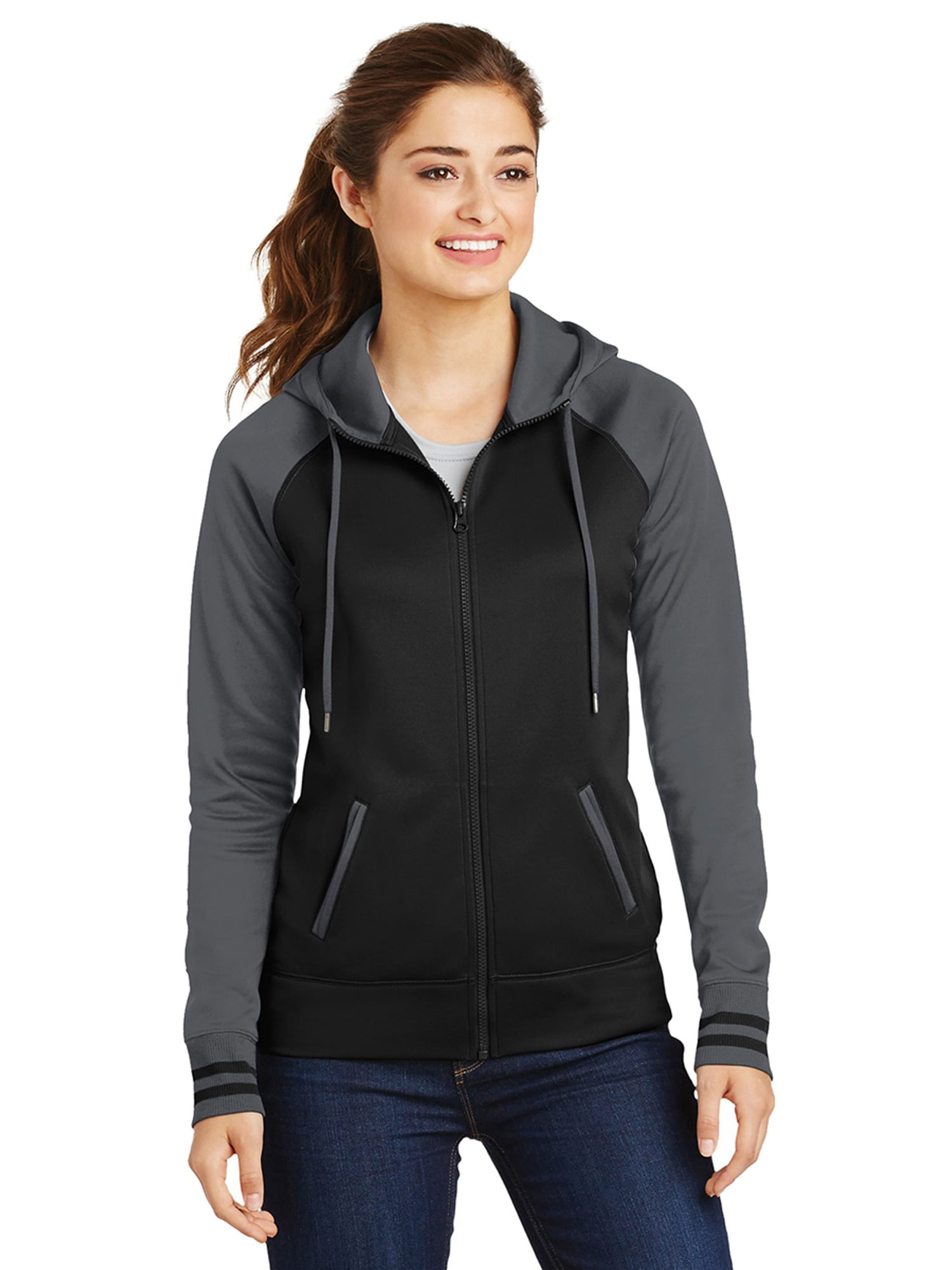 Sport-Tek - Sport-Tek Women's Varsity Fleece Full-Zip Hoodies - Walmart ...
