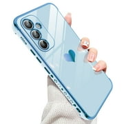 LeYi for Samsung Galaxy A54 5G Case with Tempered Glass Screen Protector 2 Pack, Blue
