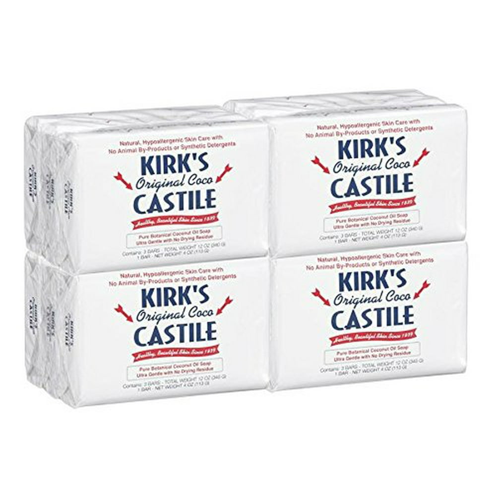 Kirk's Original Coco Castile Soap 4 Ounces (6 Pack)