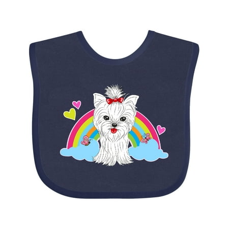 

Inktastic Yorkshire Terrier Cute Yorkie Gift Baby Girl Bib