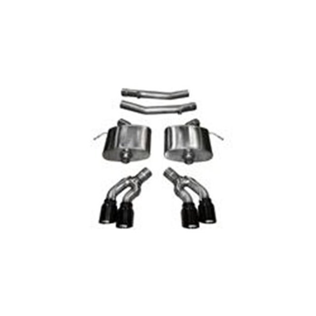 Corsa Exhaust C1M-14358BLK 2.75 ft. Axle Back Xtream Dual Rear Exit with Twin 4.0 ft.