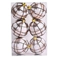 thumbnail image 2 of Qocolhg 2.36 inch Christmas Ball Ornaments Set, 6 Pcs Xmas Tree Ornaments Decoration, Shatterproof Large Decorative Hanging Balls with Loop for Christmas Party Holiday Wreath Garland Home Decor, 2 of 3