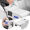 thumbnail image 1 of Oliegs Heated Blanket 1PC Center Console Armrest Mat Functional Storage Protective Suitable For Camping And Travel Chocolate, 1 of 5