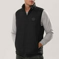 thumbnail image 6 of BiZtdJrK Men Casual Heated Vest Stand Collar Multi Heating Zones Rechargeable Winter Warm Puffer Vests Big and Tall Sleeveless Solid Quilted Jacket with Zipper Pockets Black L, 6 of 10