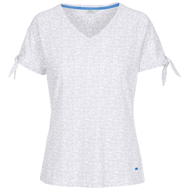 Trespass - Camiseta Fernie para Mujer (Platino Estampado)