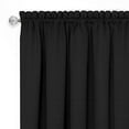 thumbnail image 3 of Darcy Window Light Filtering Curtain Tier and Valance Set - 58" x36 - Black/White, 3 of 5