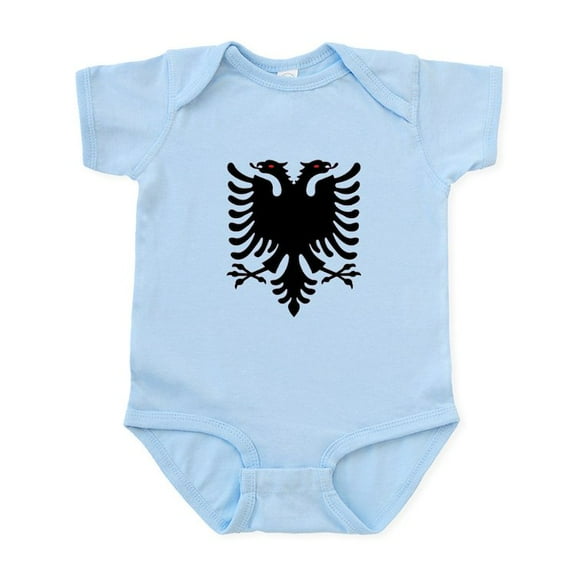 CafePress - Albanian Eagle Infant Bodysuit - Baby Light Bodysuit, Size Newborn - 24 Months