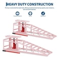 thumbnail image 4 of Wisykoke 5 Ton Hydraulic Car Ramps Set of 2, Heavy Duty 11000 LBS Low Profile Portable Car Lift Ramp for Oil Change & Garage Repair, Steel Ramps for Trucks, Low Cars, 4 of 9