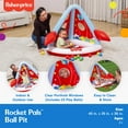 thumbnail image 4 of Fisher-Price Rocket Pals Inflatable Indoor and Outdoor Ball Pit with 15 Play Balls, 4 of 15