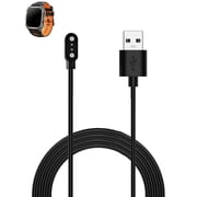 [1 Pack]Magnetic Charger Cable for Haulvean 2.01-inch Fitness Tracker,Compatible for Haulvean Smartwatch Charging Replacement Accessory 1M/3.3ft - Black