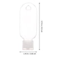 thumbnail image 2 of WEAVILUX 10 PET PP Portable Refillable Hand Bottles Transparent Travel Use, 2 of 6