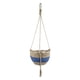 thumbnail image 1 of Cesta tejida para plantas Sunnimix Azul 1 capa canasta de maceta de porche, 1 of 8