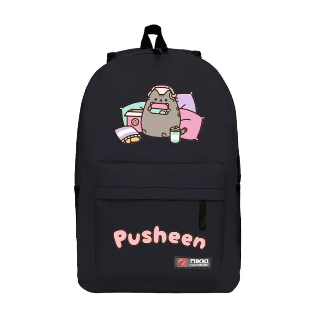 Pusheen Cat Student Schoolbag Cosplay Backpack Cartoon Printed Large Capacity Outdoor Anime Backpack Cute Travel Bag Kids Gift