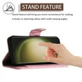 thumbnail image 4 of Dteck Crossbody Strap Case for Samsung Galaxy S24 Ultra,Magnetic Leather Women Wallet Card Slots Case Shockproof Kickstand Cover with Shoulder Strap for Galaxy S24 Ultra,Pink, 4 of 6