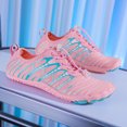 thumbnail image 4 of ChiVerve Hiking Barefoot Shoes for Women Men Breathable & Non-Slip Athletic Footwear Wide Toe Water Shoes, Designed for Walking & Running & Swimming | Pink, 5.5 Men, 4 of 9