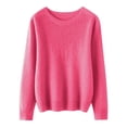 thumbnail image 4 of Samdudou Fall Sweaters for Women Rhinestone Fringe Embellished Crewneck Long Sleeve Pullover Tops Elegant Dressy Knitwear Sparkly Party Blouse Chic Winter Outfit Rhinestone Clothes, 4 of 9