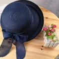 thumbnail image 3 of Women Sun Hats Fashionable Summer Wide Brim Cap BeachStraw Hat UV UPF50 Travel Packable, 3 of 6