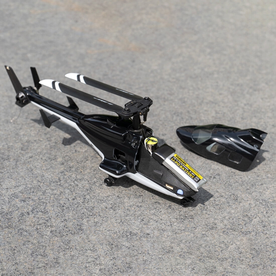 F150BL V3 Airwolf RC Helicopter, 2.4G 5CH Remote Control Helicopter with 6-Axis Gyro and LED Lights, Military RC Aircraft for Beginners (RTF Version)
