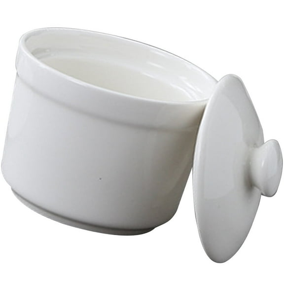 Ceramic Stew Pot Onion Steamer Pot Kitchen Steaming Bowl Dessert Bowls with Lids Soup Cup Stew Bowl