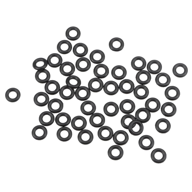 Unique Bargains O-Rings Nitrile Rubber 4.6mm Inner Diameter 9mm OD 2.2mm Width Round Seal Gasket 50Pcs