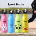 thumbnail image 3 of Botellas de agua para niños Deportes, Botellas de agua de bebida de dibujos animados de 500 ml con pajita, Botella de frascos de bebida de viaje de animales encantadores WD.WDQZL Hogar, 3 of 5