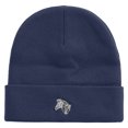 thumbnail image 5 of Zebra Embroidered Big Size Acrylic Long Beanies - Navy XL-3XL, 5 of 5