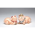 thumbnail image 3 of Ceramic Cowboy Pig Salt and Pepper Shakers Hand Painted Gift, 3 of 3