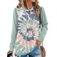 thumbnail image 2 of Sudadera con capucha, sudadera con capucha, solo abullonada, teñida, verde, para mujer, 2 of 5