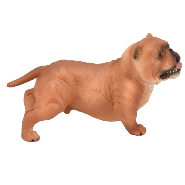 American Bully Pitbull Dog Figurine Simulation Miniature Solid