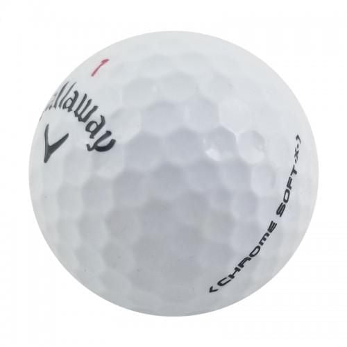 Mulligan - 60 balles de golf récupérées Callaway Chrome Soft X  5A, blanc