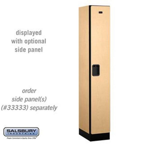 Salsbury 31168MAP 12 in. Single Tier Designer Wood Locker, Maple - 1 x 6 ft. x 18 in.
