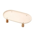thumbnail image 1 of Soporte elevado para comedero de gatos, soporte de madera con patas, estante lavable para cuencos, antivómitos. Beige 38cmx21cm, 1 of 9
