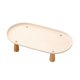 thumbnail image 1 of Comedero elevado con soporte para cuencos de comida y agua para gatos y perros. Beige 38cmx21cm, 1 of 9