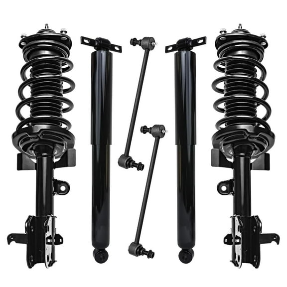Detroit Axle - FWD Struts Shocks Sway Bars for 2013 2014 2015 2016 2017 Honda Odyssey Front Struts with Coil Spring Sway Bar Links Rear Shock Absorbers Replacement