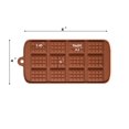 thumbnail image 4 of 3 pack X Thin Mini Waffle Mold Chocolate DIY Tray Mould Silicone Party maker, 4 of 9