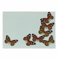 thumbnail image 1 of Butterflies Cutting Board, Monarch Butterfly Flying Frame Insect Exotic Weather, Decorative Tempered Glass Cutting and Serving Board, Small Size, Dark Brown Marigold, by Ambesonne, 1 of 1