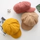 thumbnail image 2 of Sombrero octogonal de mujer a juego para otoño e invierno, sombrero octogonal de lana suave retro de color sólido de estilo coreano para mujer, 2 of 6