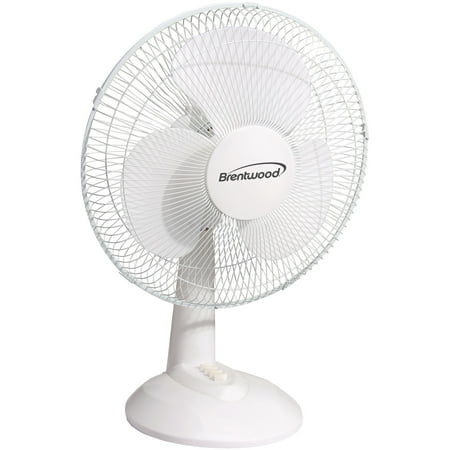 

Brentwood Kool Zone 3 Speed 12 Oscillating Desk Fan White