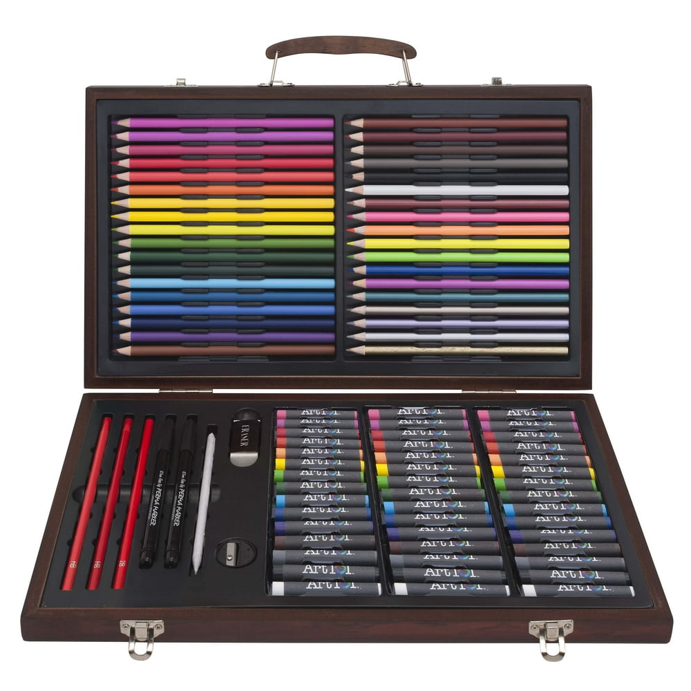 Art 101 106 Piece Draw & Color Art Set