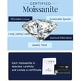 thumbnail image 6 of MomentWish Black Moissanite Stud Earrings for Men Women 1 Carat Simulated Diamond Earrings for Anniversary, Christmas, 6 of 9