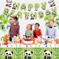 thumbnail image 3 of Panda Party Decorations, Includes Panda Happy Birthday Banner, Panda Balloons, Tablecloth, Cupcake Toppers, Panda Party Supplies for Kids Boys Girls Panda Theme Birthday Party, Baby Showers Party, 3 of 6
