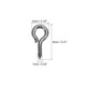 thumbnail image 2 of 200uds Pequeño Tornillo Ojo Pasadores Ganchos Mini Ojales Tornillos Roscados, 4x8x1mm Autorroscante Tornillo para Joyería Fabricación Accesorios Bricolaje Artesanía, Oscuro Gris, 2 of 5
