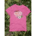 thumbnail image 3 of Flowery Mother's Day Shaped T-Shirt Women -Image by Shutterstock, Female 3X-Large, 3 of 4