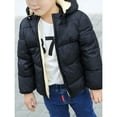 thumbnail image 4 of Canrulo Infant Toddler Kids Baby Boy Girl Bear Hooded Coat Winter Thick Jacket Winter Outwear Black 2-3 Years, 4 of 6